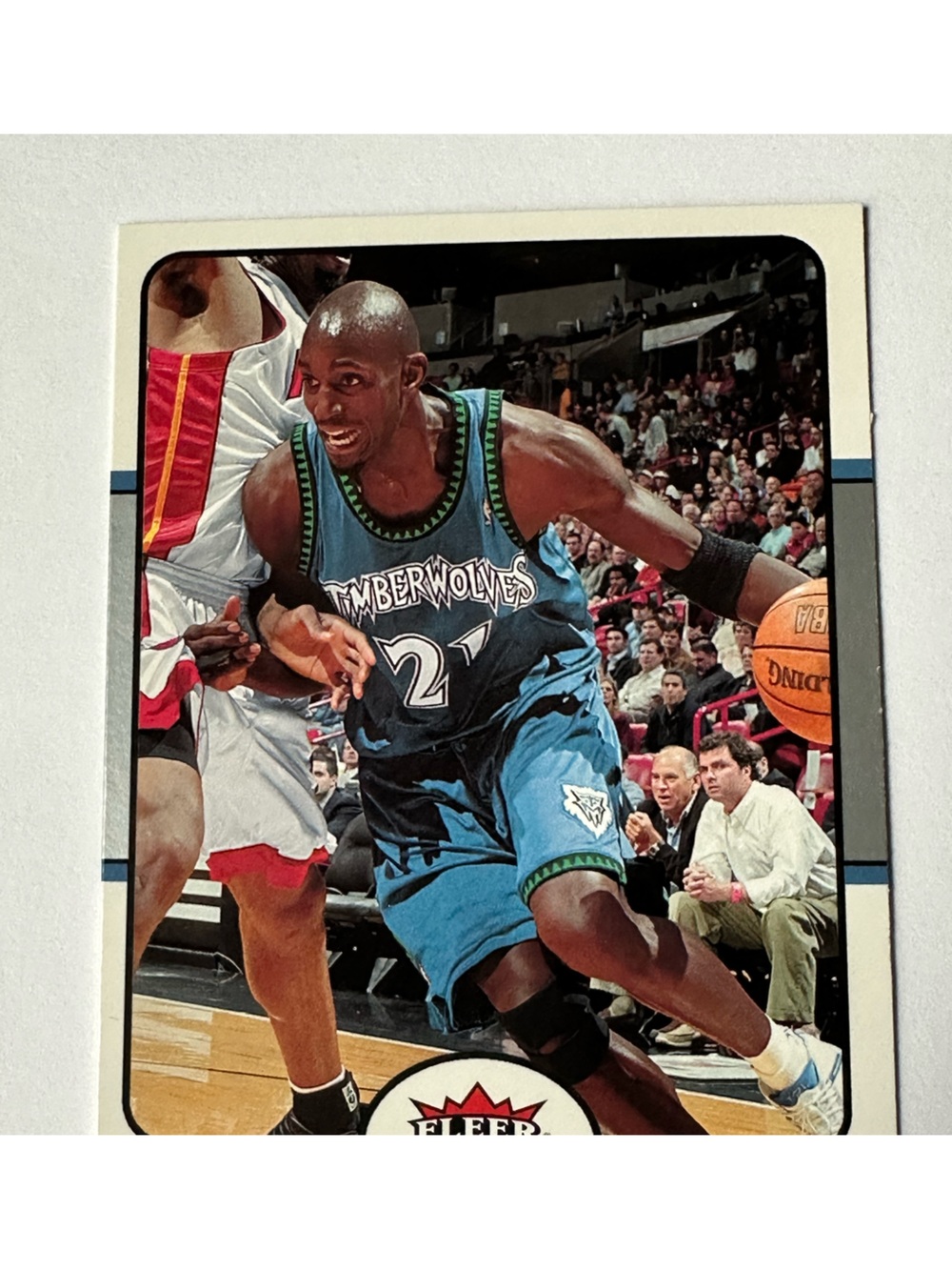 Kevin Garnett Minnesota Timberwolves #21 Basketball Card - Blue/Black Jersey